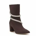 Boots with white belts wrap around it B-43