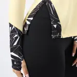 Women's Quarter Zip Light Yellow Top