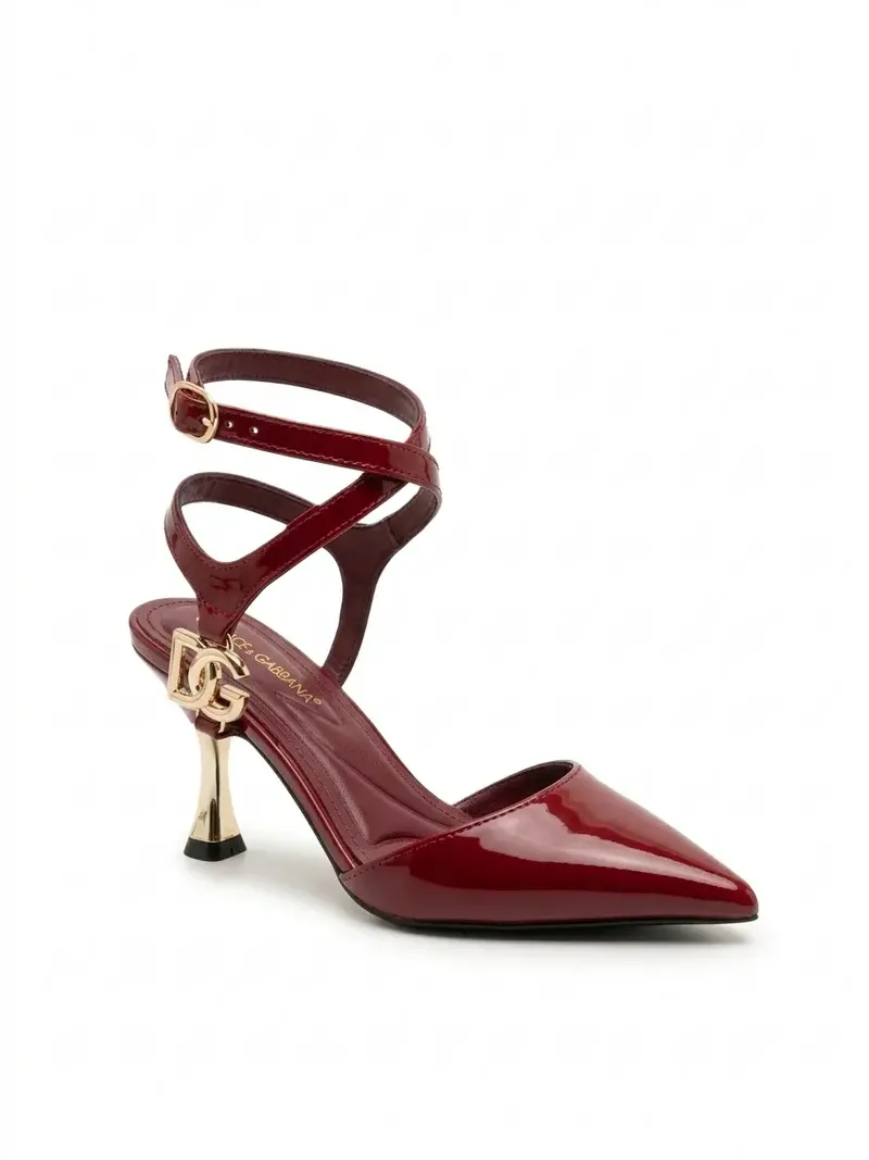 Elegant Heels with Gold Buckle Detail C-86