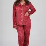 Ruby Reverie Velvet Pajama