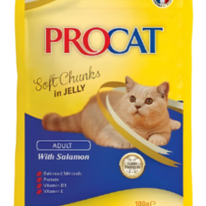 Procat with salmon jelly