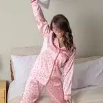 Red Velvet Hearts Turkish Pure Silk PJ