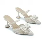 stylish sandal featuring an elegant bow design C-91