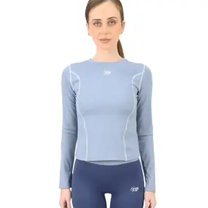 Streamline Long Slevess Women's Blue Top
