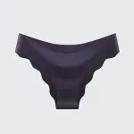 Women's Plus Size Seamless Ice Silk Bikini Breathable Wave Edge