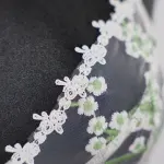 Sexy White Lace Embroidered Lingerie Sheer Bra Panties Set