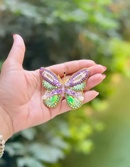 The Vivid Amour Butterfly Brooch