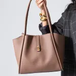 Minimalist Top-Handle Bag-brown