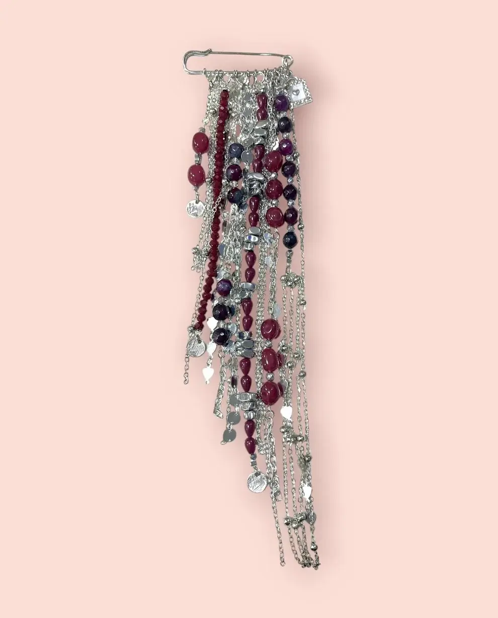Velvet Petal Statement Brooch