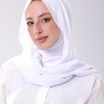 حجاب ذكي ابيض