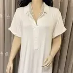 White Premium Cotton Nightshirt