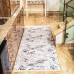 Monochrome Velvet floor rug