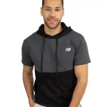 Half Sleeve Gray Hoodie