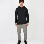 Long-Sleeve Training Black Hoodie