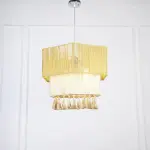 Macrame ceiling lamp-50cm