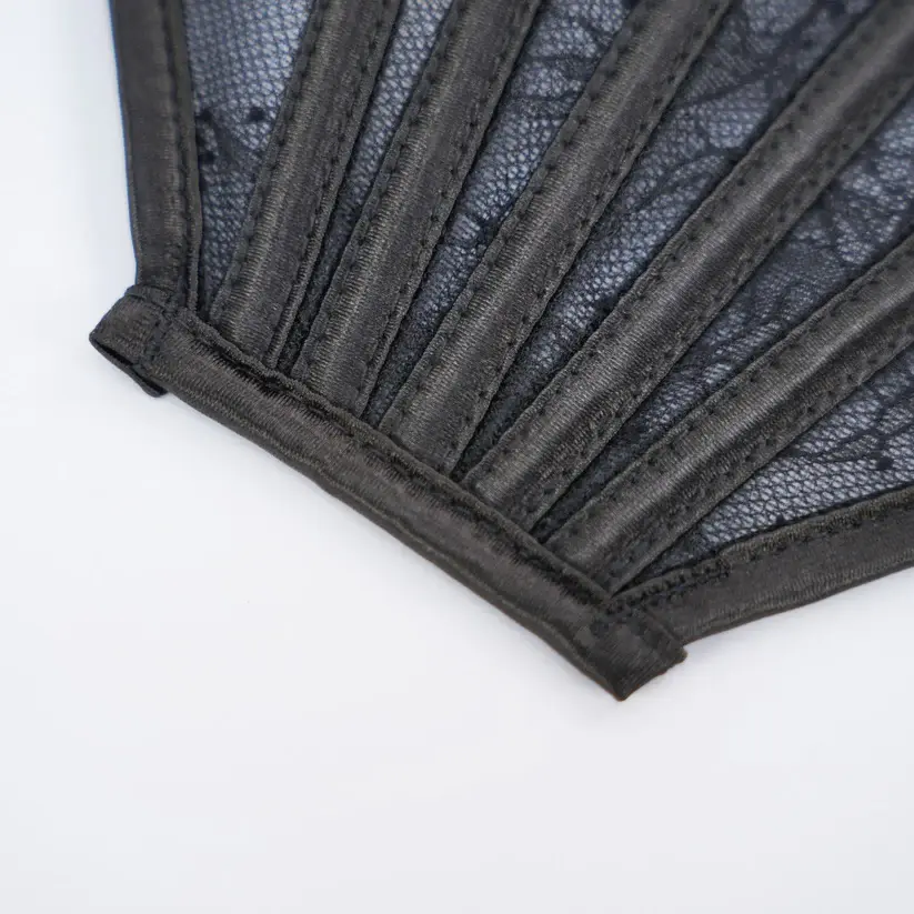 Black Floral Lace Sculpting Corset