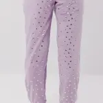 Silver Heart Pants