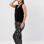 Cotton Floral set with lace trim