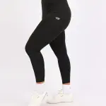 Curve Accent High-Rise Black Leggings