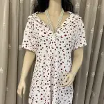 Starry Maroon Premium Cotton Nightshirt
