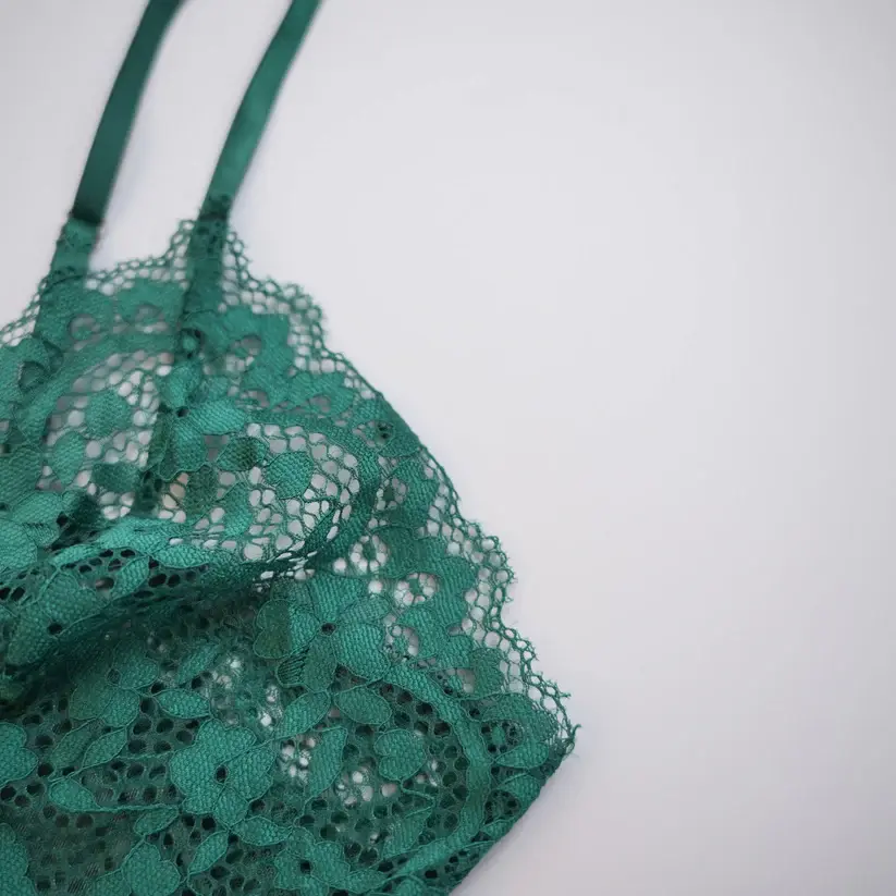Green Full-body Lace Top Panty Set