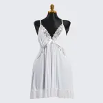 Lace V Neck Nightwear Spaghetti Strap Babydoll