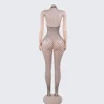 [2+ Items, 300 EGP Each] Sexy Fishnet Mesh Bodystocking Crotchless Cutout Halter Lingerie