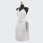 Silk Backless Halter-Neck Dress