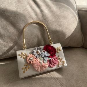 White Roselle Clutch
