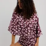 Chic Royal Feather Pajama