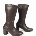 Half Boot Mid Heels Leather B-54