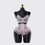 Sexy Lace Lingerie See-through Miniskirt Underwear