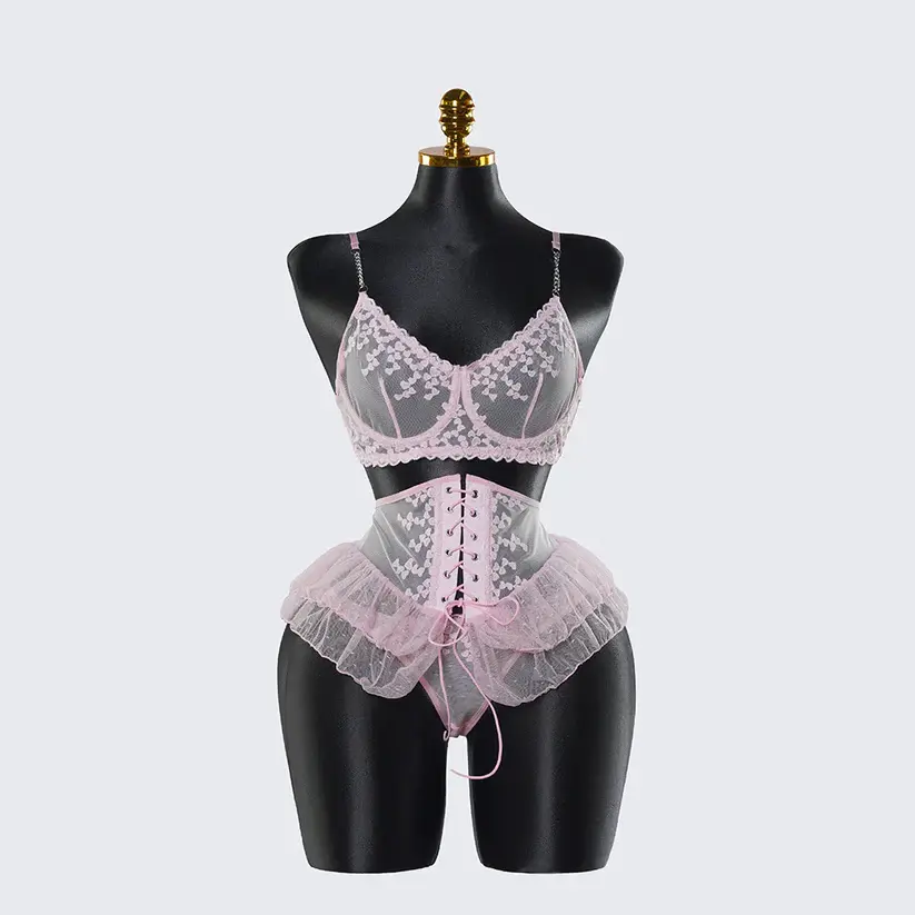 Sexy Lace Lingerie See-through Miniskirt Underwear