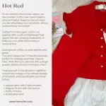 Hot Red Ruffled Cotton Pajamas