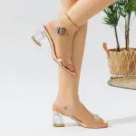 Transparent Heel Sandal C-49