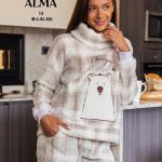 offwhite&brown pyjama set