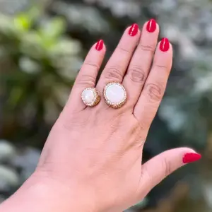 Twin Pearls Ring