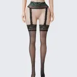 Lace Perfumed See-Through Garter Stockings
