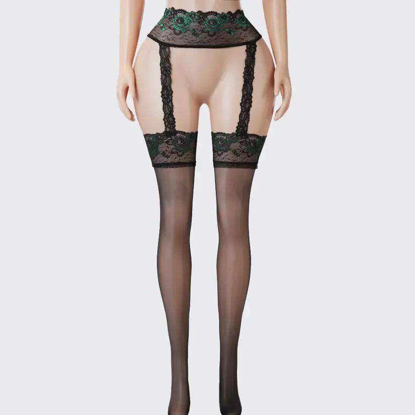 Lace Perfumed See-Through Garter Stockings