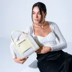 Mini Tote with Front Pocket - BEIGE