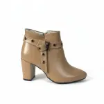 Boot Mid Heels Leather R-510