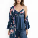 Floral Satin Ensemble