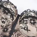 Women's Outerwear Lace Hollow Out Padded Corset Top