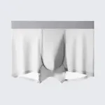 Men's Ice Silk Anti-Bacterial Crotch 120S Ultra-Thin Boxer Briefs
