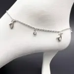 خلخال فضه 925 فرى سايز اشكال بوق