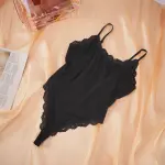 Generous Simple Style Lace Bodysuit
