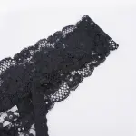 Plus Size Sheer Lace Thong Women's Sexy Lingerie Panty Set