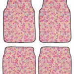 Floral - Set of 4 Car Mats