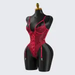 Lace Wild Charm Bodysuit with Stockings