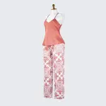 Silk Spaghetti Strap Camisole Pants Sleepwear Set